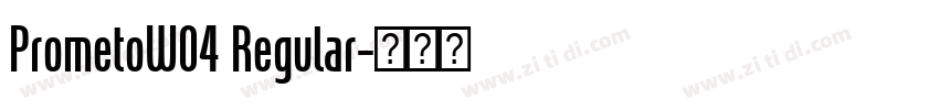 PrometoW04 Regular字体转换